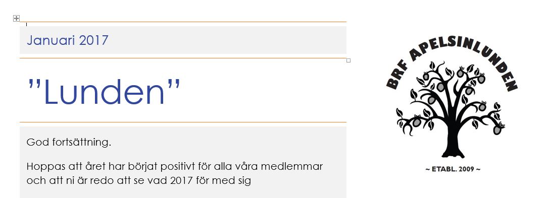 Januari Lunden uteblir